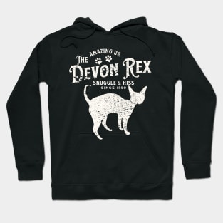 Devon Rex Cat Vintage Hoodie